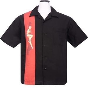 Steady Clothing Last Call Pinup Black Button Down